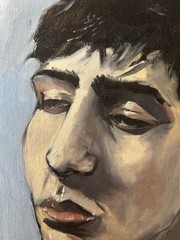 9×12 Original Oil Painting on Canvas Panel Portrait Art