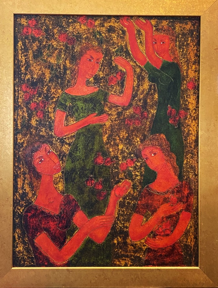 Levan Mosiashvili (Georgian Abroad), Modern Abstract c 2011 O/C „During Harvest“