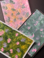 ACEO original Abstract Art – Botanical Print 1/3 – Chaotic Sanity | Sameera