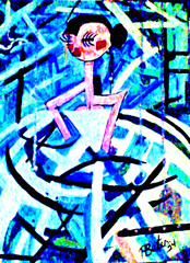 Original painting A Woman’s Wedding abstract modern art 18x24x1 large by pb