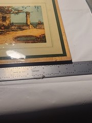 Vintage Handcrafted Mounted ART Piece On Wood