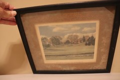 Oak Hill Country Club Framed Oil Painting 1956 by Ralph Reynolds for MacGregor