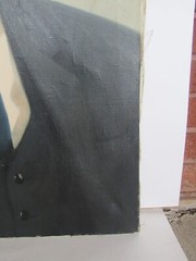 Vintage Original Soviet Union Vladimir Lenin Oil Painting on Canvas (31.5″)