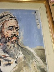 Costantino Lagana Signed 1958 Oil Painting Portrait Of Bearded Man Framed