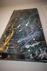 18″ x 36″ Gallery Depth 1-1/2″ Abstract Painting Stretched Canvas