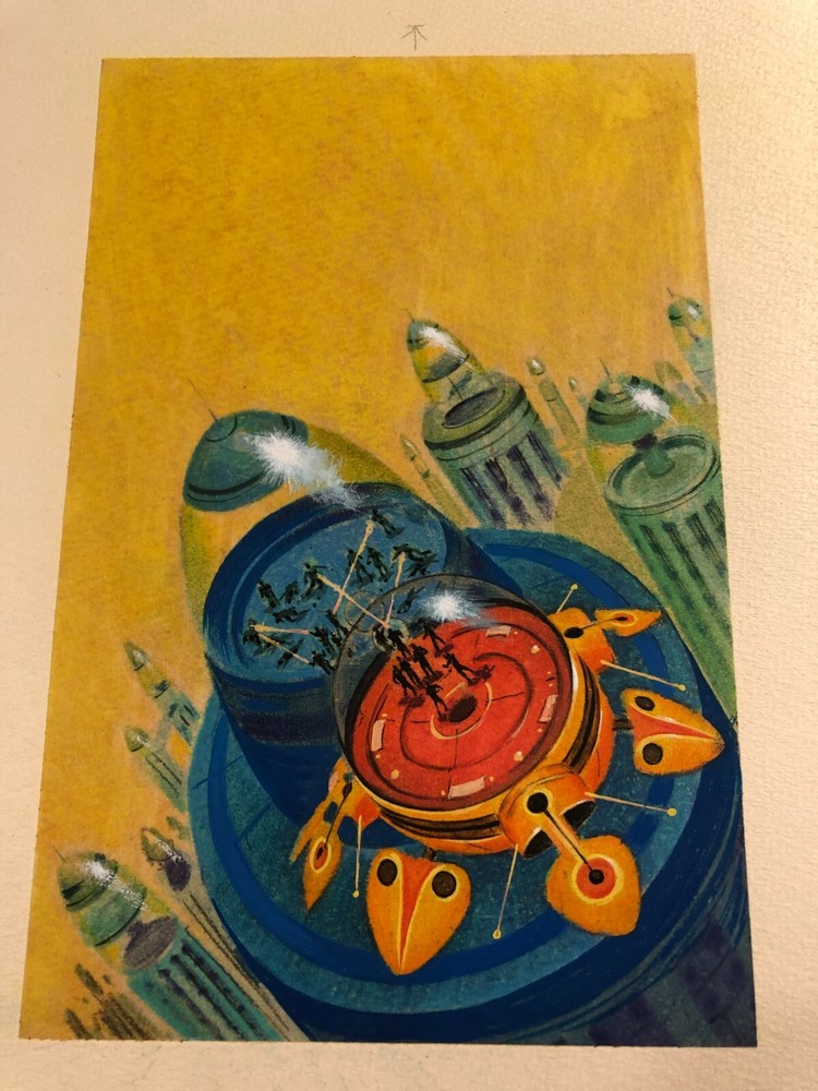 Davis Meltzer Original Published Paperback Cover Illustration Art Sci Fi ’72