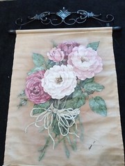 EXQUISITE Artist Signed Morris 1998 Floral Tapestry 18″x25″ Oil Painting