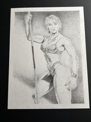 “Ms. Olympia” Cory Everson Ms. Figure Olympia Original Drawing Bodybuilding