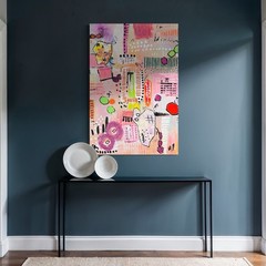 Original Abstract Hand Painted Artwork – Unique, Handmade Paintings 100x70cm
