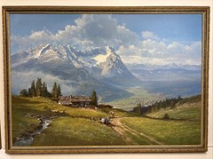 Wolfgang Heinz 20th Century German Realist Alpine Landscape Artist Oil Painting