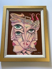 Ricardo Maya Original Painting Authentic Cuban Modernist Nicaragua Abstract 16″