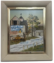 Signed Hargrove Morton Salt Country Barn Farm Framed Canvas Serigraph