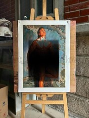 Original oil painting art Abstract male model hand-painted on canvas 16x24in4756