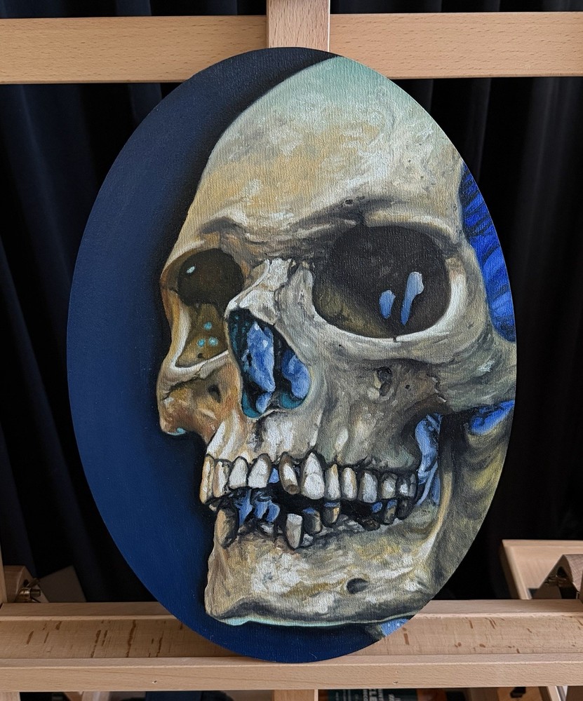 Original Oil Painting On Wood Panel 10” X 14”