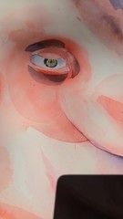 Animal Farm Original Watercolor Painting 22×30 Unframed