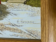 h.hargrove paintings Excellent Collection Frame Oak Solid