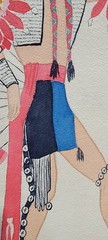 War Dancer Arapaho Style Native American Original Gouache On Paper signed