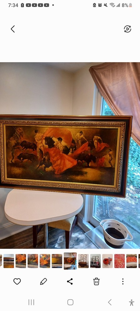 Signed Julian Ritter Painting, „The Matador“