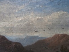 OLD NY ESTATE Oil Painting ROMANTICISM ARTIST Boating Party HUDSON RIVER SCHOOL