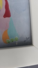 Ritter French Bulldog Pop Art Canvas Painting Framed 10×10 in Colorful Wall Art