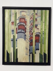 FRANTISEK KUPKA PAINTING OIL ON CANVAS CZECH ART , BEAUTIFUL