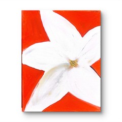 Star Jasmine: Contemporary Expressionist Original AcrylicPainting 11×14 Canvas