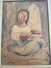 MID CENTURY PAINTING MODERNISM PORTRAIT MEXICAN LATIN AMERICA EXPRESSIONISM