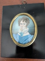 Superior Portrait Miniature By Thomas Cox, c 1815