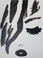 ABSTRACT /EXPRESSIONISM 9 x 12 Silhouette Girl Modern Street ART Painting