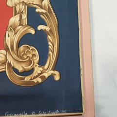 Echo Scarf Cavelle Nautical Imported French Vintage Framed Silk – 32″x32″