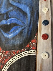 Leadbelly Painting bought from Folk Art Cafe in Los Angeles when they renovated.