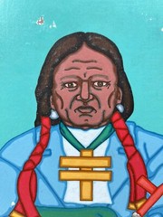 JESSE T HUMMINGBIRD CHEROKEE NATIVE AMERICAN OKLAHOMA SOUTHWEST POP ART PAINTING