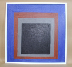 Josef Albers Oil on Masonite – Signed 1971, Good Condition, Framed VERY NICE