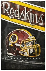 Washington Redskins Artwork Poster Print poster Nfl fantasy canvas Football game