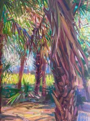 LOWER SUWANNEE WILDLIFE REFUGE Original Florida Landscape Oil Painting Signed