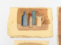 Four Vintage Watercolor Still Life Studies, Robert Shepard, 1960’s