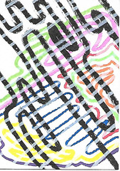 ACEO ATC CARD „Flora in Black 23“ REASOR Original Abstract Painting 2.5×3.5