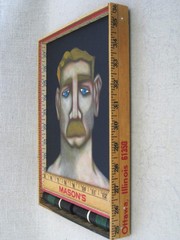 Original Male Portrait Painting, Framed Masculine Men, Fine Art Wall Décor