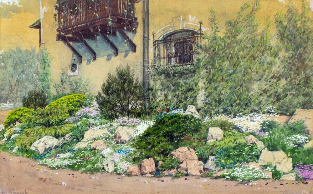 Carl Pippich (Austria,1862-1932) watercolor painting antique 127820