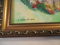 Elena Stetskovitch original watercolor painting Yorkshire terrier Yorkie 2008*