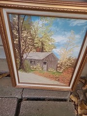 Idell Ellingwood 16×20 Oil Painting Framed 21×25 Ornate Frame