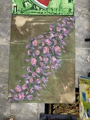 Hand Painting Over Board Original Only One Of A Kind