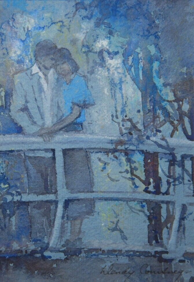 AUSTRALIAN WATERCOLOUR PAINTING BY WENDY COURTNEY COURTING 1990s P75