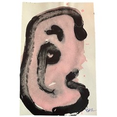 Zen Abstract Painting – Original Minimalist Spiritual Art on Paper Bailey Craig