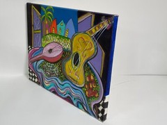 Original Painting New Orleans Artist Troya Musical Instruments