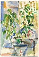 CONSTANCE KANE Still Life 1966 Original Unique Watercolor Paper