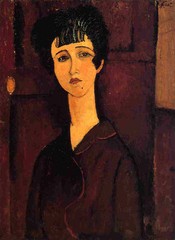 Oil painting amedeo modigliani – Victoria beautiful young woman figures canvas