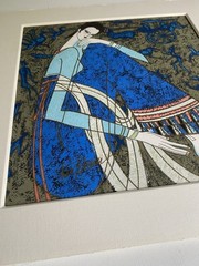 Vintage Artist Signed Ting Shao Kuang? ‚Ting Ancient World‘ Gouache Artwork