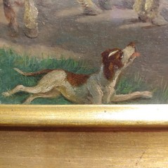 19th century Exquisite Italian School -The Horse Trader-Oil painting-c1865