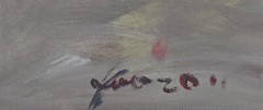 Hua Chen 1952- Chinese ORIGINAL Painting w/ Gallery COA „Before the Performance“